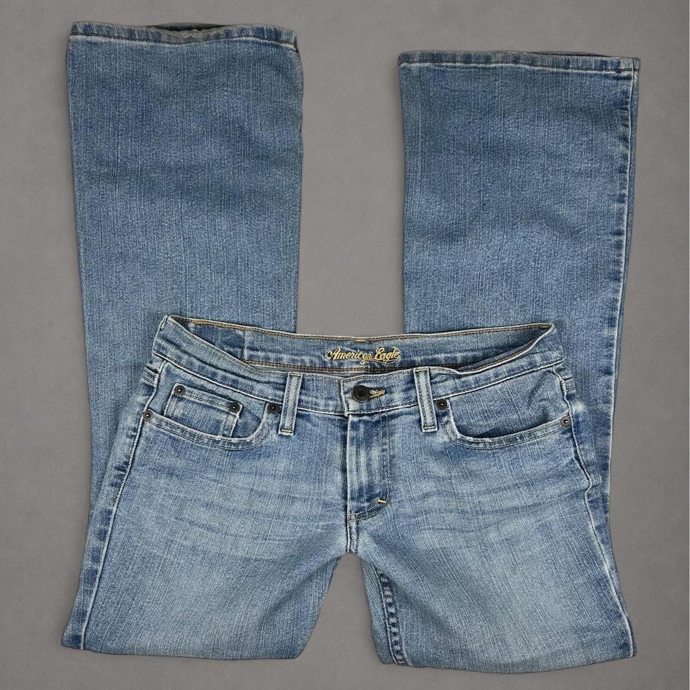 vintage y2k American Eagle low rise skinny flare bootcut jeans size 4 short